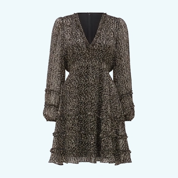 Ever New flounced ditsy print dress - Picture 2 of 16